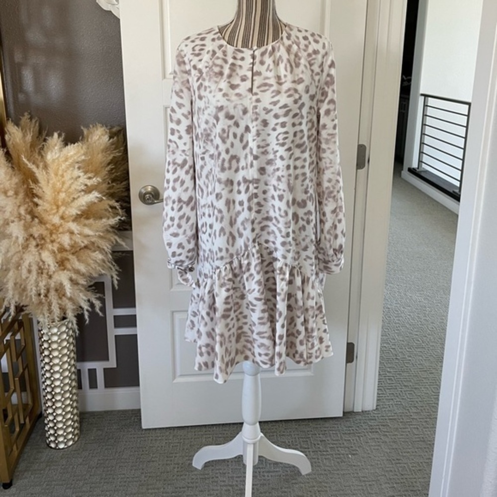 Mare Mare Leopard Print Drop Waist Dress